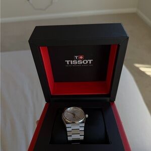 Tissot T-Classic PRX Silver Dial and Stainless Steel Bracelet Watch | 35mm
